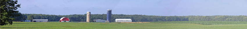 Midwest farm landscape